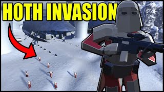 Massive HOTH Base INVASION  Ravenfield Star Wars Mod Battle Simulator [upl. by Swaine]