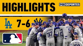 😎🏆 DODGERS GANAN SERIE MUNDIAL 2024  Los Angeles Dodgers 76 New York Yankees  HIGHLIGHTS  MLB [upl. by Jacquelin362]