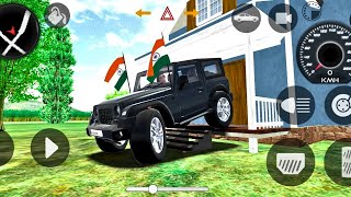 Dollar Song Modified Mahindra yellow😈Thar  Indian Car Simulator 3D  Car Game 3D [upl. by Notgnirrab302]