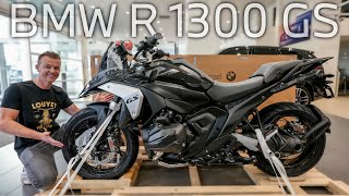 2024 BMW R 1300 GS Unboxing amp Assembly  TRIPLE BLACK [upl. by Airdnal]