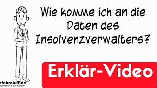 Insolvenzverwalter  wie komme ich an den Namen und Adresse [upl. by Navar]