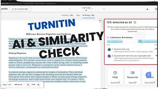 How to check plagiarism and AI using Turnitin [upl. by Nannaihr]