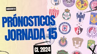 Pronósticos Jornada 15 Liga MX  C2024 [upl. by Burrton]