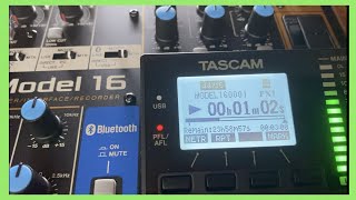 Tascam Model 16 Overview  Tascam Multitrack Recorder USB Interface  Not A DAW Controller Oops [upl. by Tran]