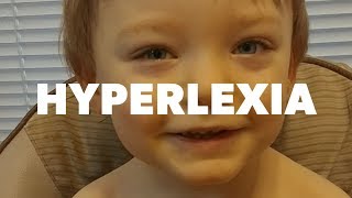 Hyperlexia  3 year old Logan spells BIG words [upl. by Dal]