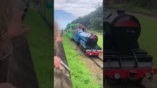 Someone enjoying the Saltburn Miniature Railway britishtrains miniaturerailway [upl. by Colon]