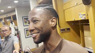 Jurickson Profar speaks after Padres beat Nationals and benches clear [upl. by Rj415]