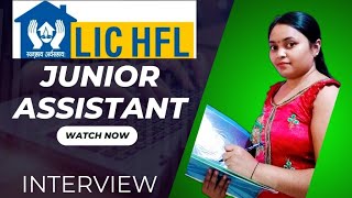 LIC HFL junior assistant Interview  LIC Housing finance Ltd interview  PD Classes [upl. by Noy]