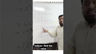 7th maths Indices  Find the value  Exponents  shorts indices [upl. by Rushing]