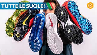 TUTTE LE SUOLE delle SCARPE DA CALCIO  La guida definitiva [upl. by Libnah]