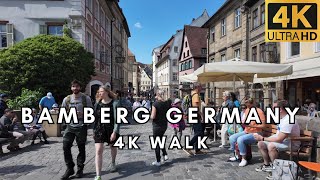 Bamberg Germany 4K 60fps walking tour  Stunning UNESCO World Heritage Site [upl. by Namolos189]