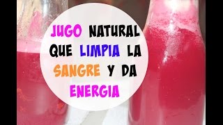 Jugo natural limpia la sangre y da energia  Cocinando con Ros Emely [upl. by Artair]