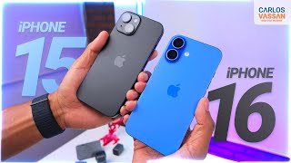 iPhone 15 vs iPhone 16  ¿Te conviene cambiarlo [upl. by Ellerrehc]