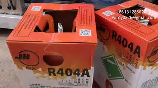 How to add R404A gas for flake ice machine refrigerant charge [upl. by Annaig249]