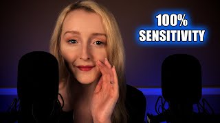 ASMR 100 Sensitivity Deep Ear to Ear Whispers [upl. by Nowtna935]