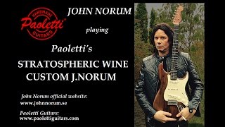 JOHN NORUM playing Paolettis STRATOSPHERIC WINE CUSTOM JNORUM signature [upl. by Yraek]