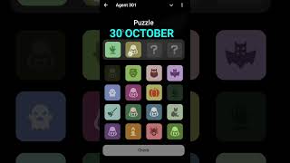 Agent 301 Daily combo card 30 October  Agent 301 Puzzle Solved Today 30 October  Major Puzzle [upl. by Htebasile]