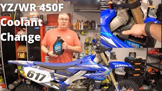 How to change the coolant on a 2020 YZ450F or WR450F Easier than you think [upl. by Aniarrol]