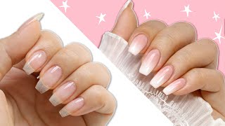 DIY French Fade  Baby Boomer Manicure At Home [upl. by Treat]