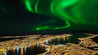 Aurora time lapse over Tromsø [upl. by Anaet239]