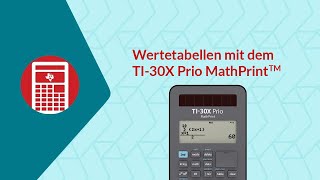 Nullstellen bestimmen mit Hilfe der Wertetabelle mit dem TI30X Prio MathPrint™ [upl. by Follmer]