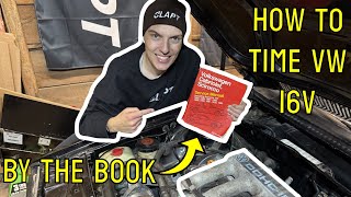 How to Replace MK2 VW 16v Timing Belt by the Book  16v 18 20 PL KR 9A Cam Belt Replacement [upl. by Petromilli]