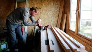 Making the corner details for the shed cladding [upl. by Ecirahs]