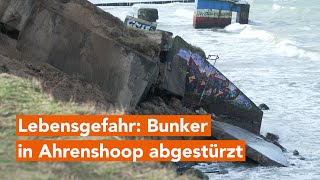 Lebensgefahr NVABunker in Ahrenshoop an der Steilküste abgestürzt [upl. by Eromle857]