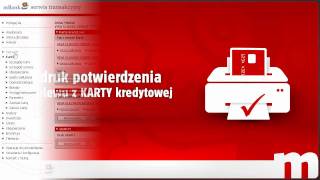 mVideo Wydruk POTWIERDZENIA przelewu z KARTY kredytowej [upl. by Guttery889]