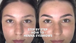 Step by Step  How To  Henna Eyebrows [upl. by Skillern]