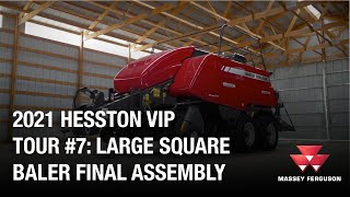 2021 Hesston VIP Tour 7 Large Square Baler Final Assembly [upl. by Hedvah]