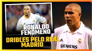 RONALDO FENÔMENO OS DRIBLES MAIS INSANOS DO CRAQUE BRASILEIRO PELO REAL MADRID ronaldo realmadrid [upl. by Maggee]