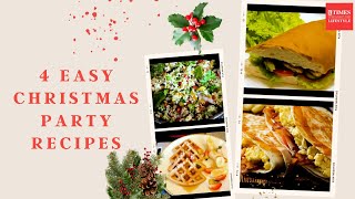 Christmas 2023 4 EASY amp DELICIOUS Party Recipes ANYONE Can Make 🎄 👨‍🍳 ❄️ [upl. by Jessee257]