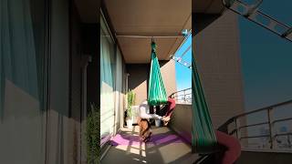 January Bowie Week aerialyoga hammock balcony backbend [upl. by Yrneh]