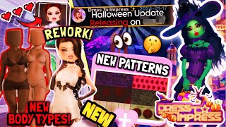 ⚠️Possible RELEASE DATE For HALLOWEEN UPDATE NEW Body types Patterns amp MORE REVEALED😱 [upl. by Kelwin]