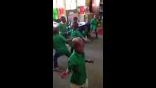 NBA AllStar and UNICEF supporter Kyrie Irving dancing with kids in a South African classroom [upl. by Gwenn]