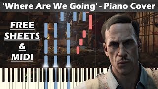 Where Are We Going From quotBlack Ops Zombiesquot  Synthesia Piano Tutorial  MIDI [upl. by Bilski]