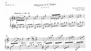 Theodor Kirchner Allegretto in C Major Op 55 no 10 [upl. by Ehcadroj]