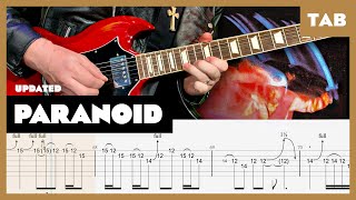 Black Sabbath  Paranoid  Guitar Tab remake  Lesson  Cover  Tutorial [upl. by Nylirak]