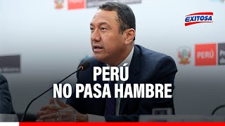 🔴🔵Ministro Manero afirma que Perú no pasa hambre quotSe come de manera contundentequot [upl. by Kaazi]