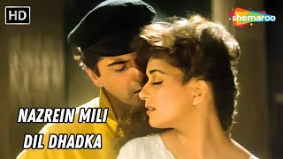 Nazrein Mili Dil Dhadka  Raja  Madhuri Dixit amp Sanjay Kapoor  Udit Narayan Alka Yagnik Hits [upl. by Rausch]