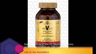 Solgar Formula V VM75 Multiple Vitamins with Chelated Minerals 180 Tablets [upl. by Ahsiek992]