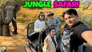 JUNGLE SAFARI  Family Travel Vlog to Jim Corbett  Aayu and Pihu Show [upl. by Arakal739]