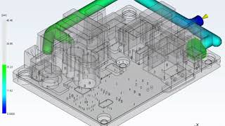 Moldflow Analysis Pressure Drop  MoldMan Systems™ [upl. by Campos]