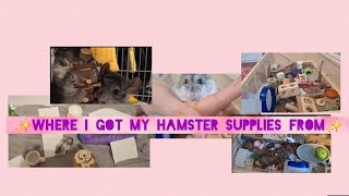 where i got my hamster suppplies fromcleaning nuggies cage [upl. by Demmahom]