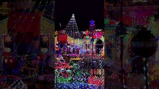 Christmas lights covers entire house christmaslights christmasdecorations holidays [upl. by Atiraj23]