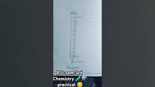 to calibrate the given Burette 🧪⚗️chemistry practical BSC 3rd sem👍✨ [upl. by Babita]