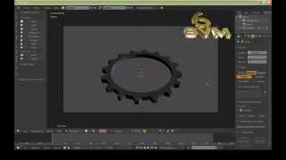 Modelisation Rapide Blender 3D Exercice Roue Dentée svm6 [upl. by Trebreh]