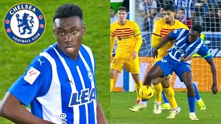 Samu Omorodion vs Barcelona  CHELSEA TARGET  GOAL amp SKILLS  BEAST 🔥 [upl. by Lleddaw]