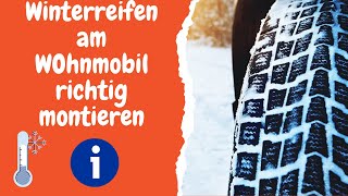 Winterreifen am Wohnmobil richtig montieren [upl. by Ecerahc]